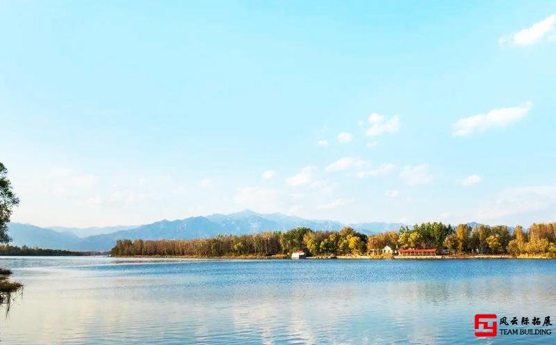 风景优美的延庆妫河公园河畔